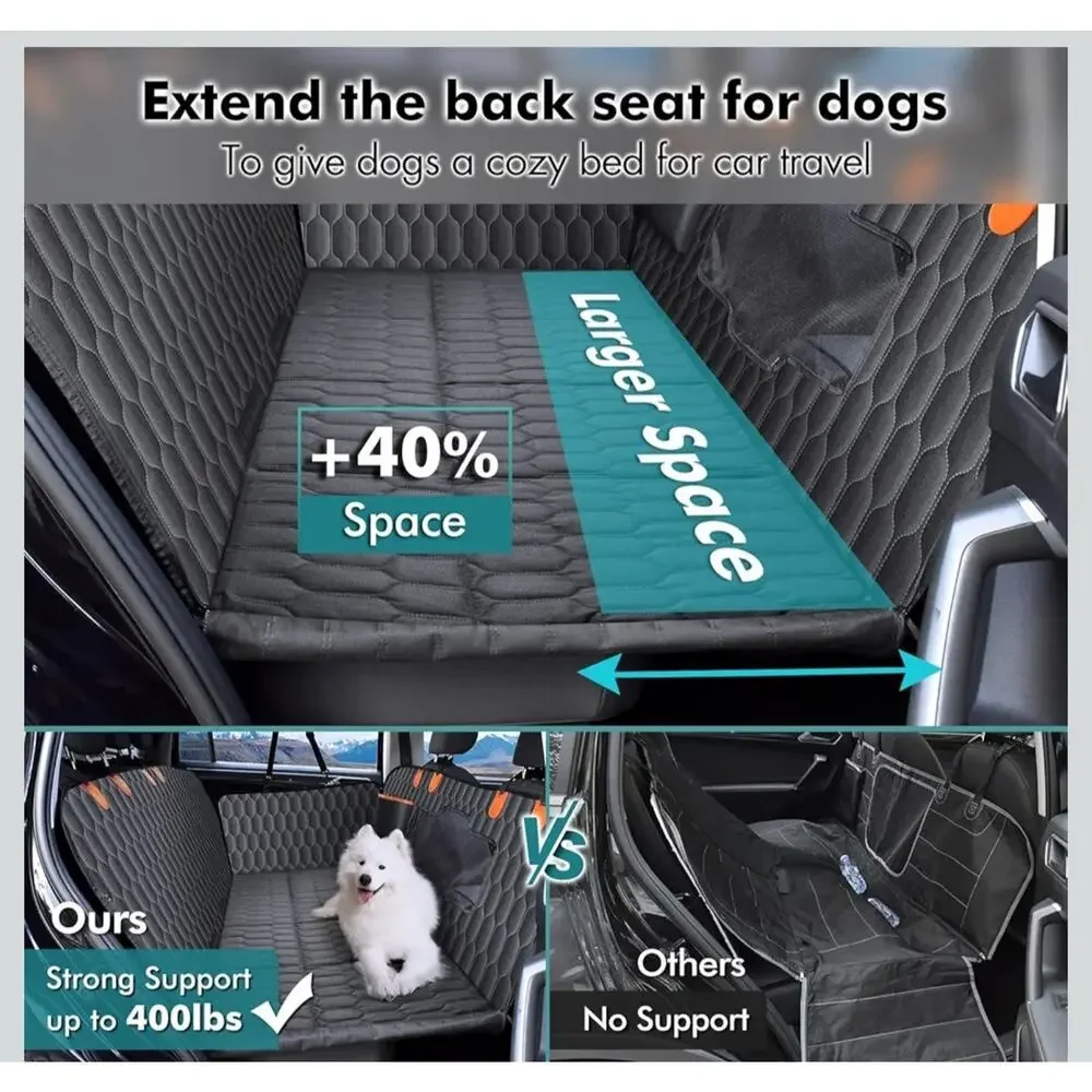 Ultimate Back Seat Extender for Dogs Waterproof Car Seat 6 In 1 Protect Seats